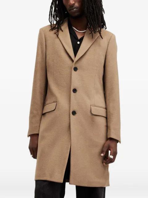 buttoned single-breasted coat by ALLSAINTS