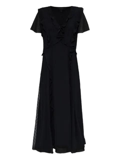 dot-detail frilled dress by ALLSAINTS