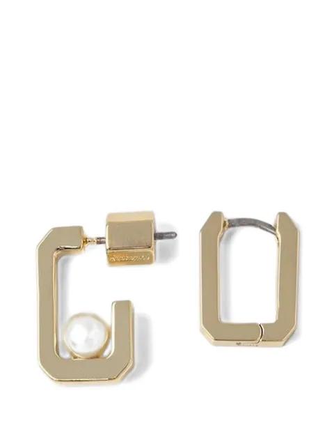 embellished rectangle earrings (set of three) by ALLSAINTS