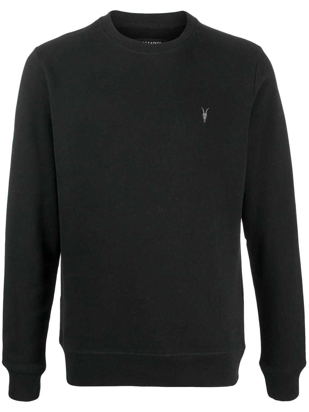 embroidered-logo cotton sweatshirt by ALLSAINTS