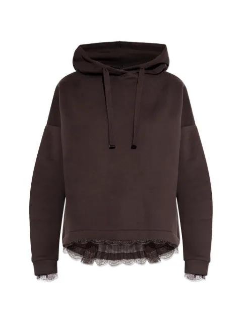 lace-detail hoodie by ALLSAINTS
