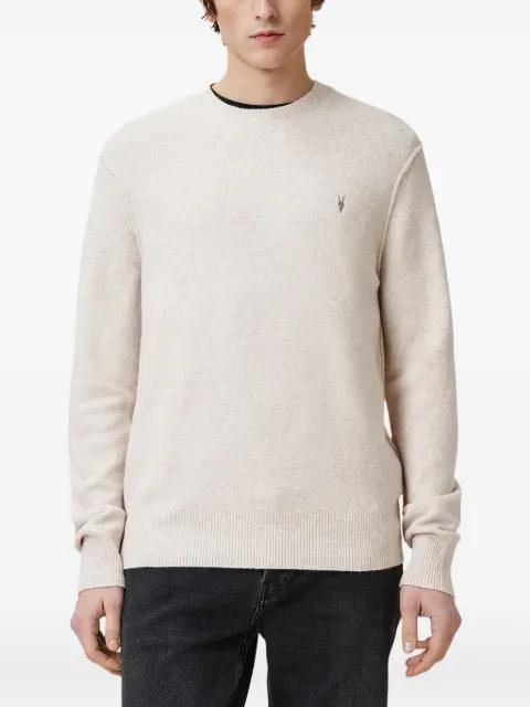 logo-embroidered crew-neck jumper by ALLSAINTS