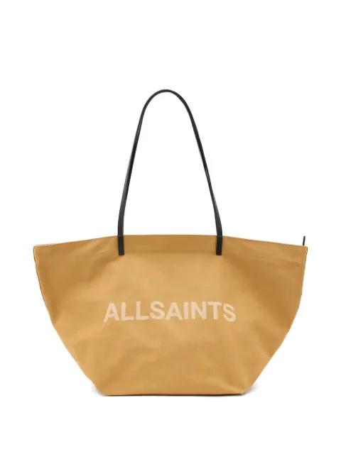 logo-plaque tote bag by ALLSAINTS