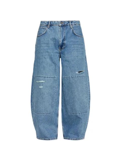 panelled barrel wide-leg jeans by ALLSAINTS