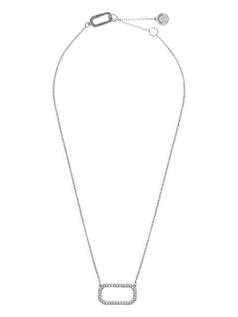 rectangle-frame crystal necklace by ALLSAINTS