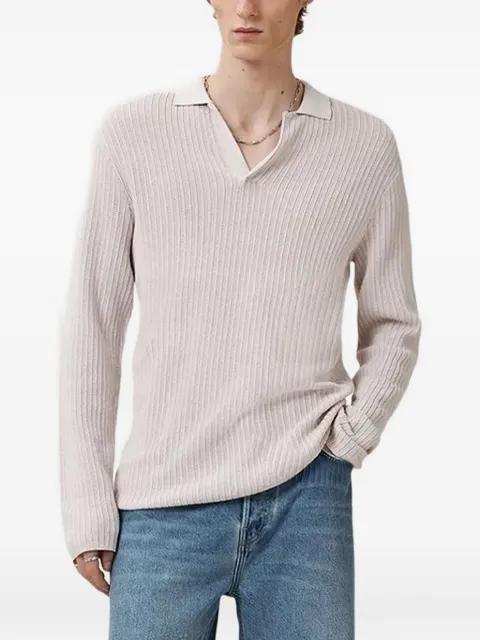 ribbed polo-neck sweater by ALLSAINTS