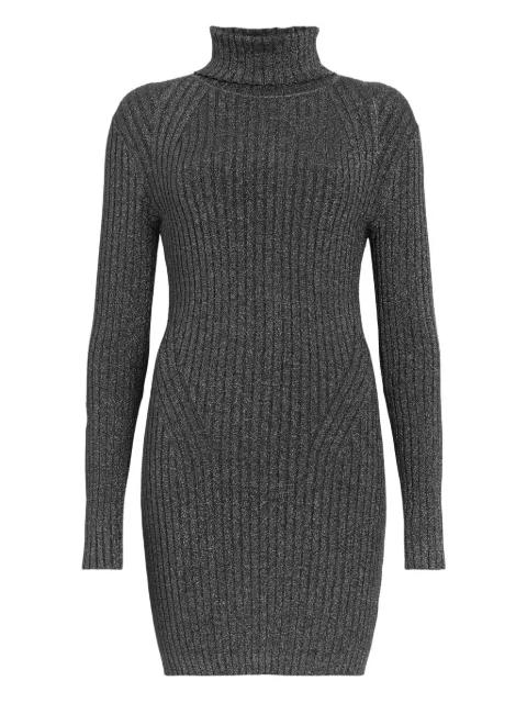 ribbed turtleneck mini dress by ALLSAINTS