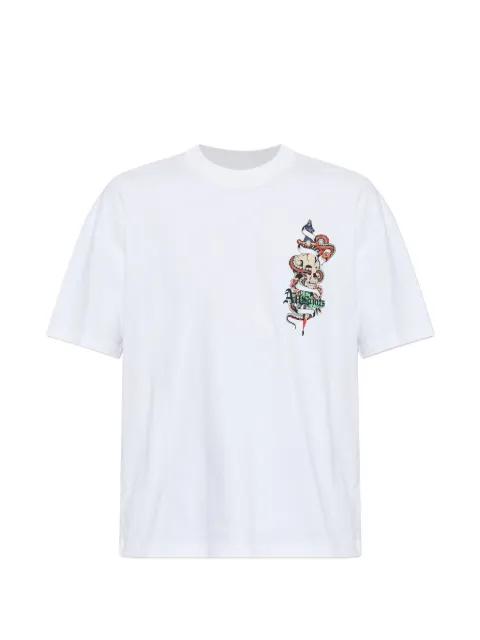 skull snake graphic T-shirt by ALLSAINTS