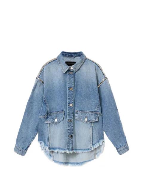 studded-embellished oversized shirt by ALLSAINTS