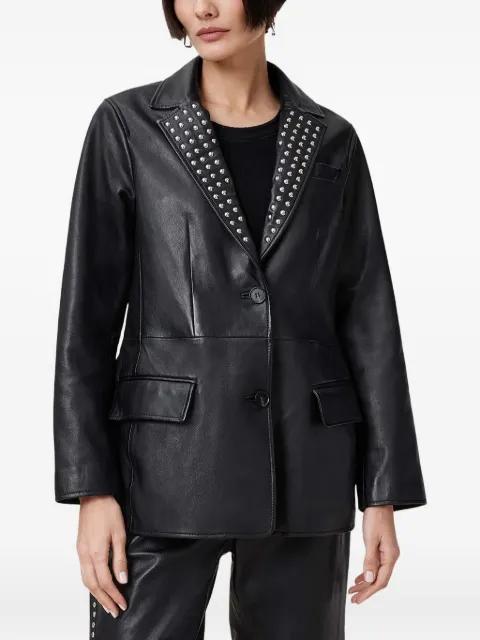 studded leather blazer by ALLSAINTS