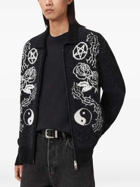zip-fastening cardigan by ALLSAINTS