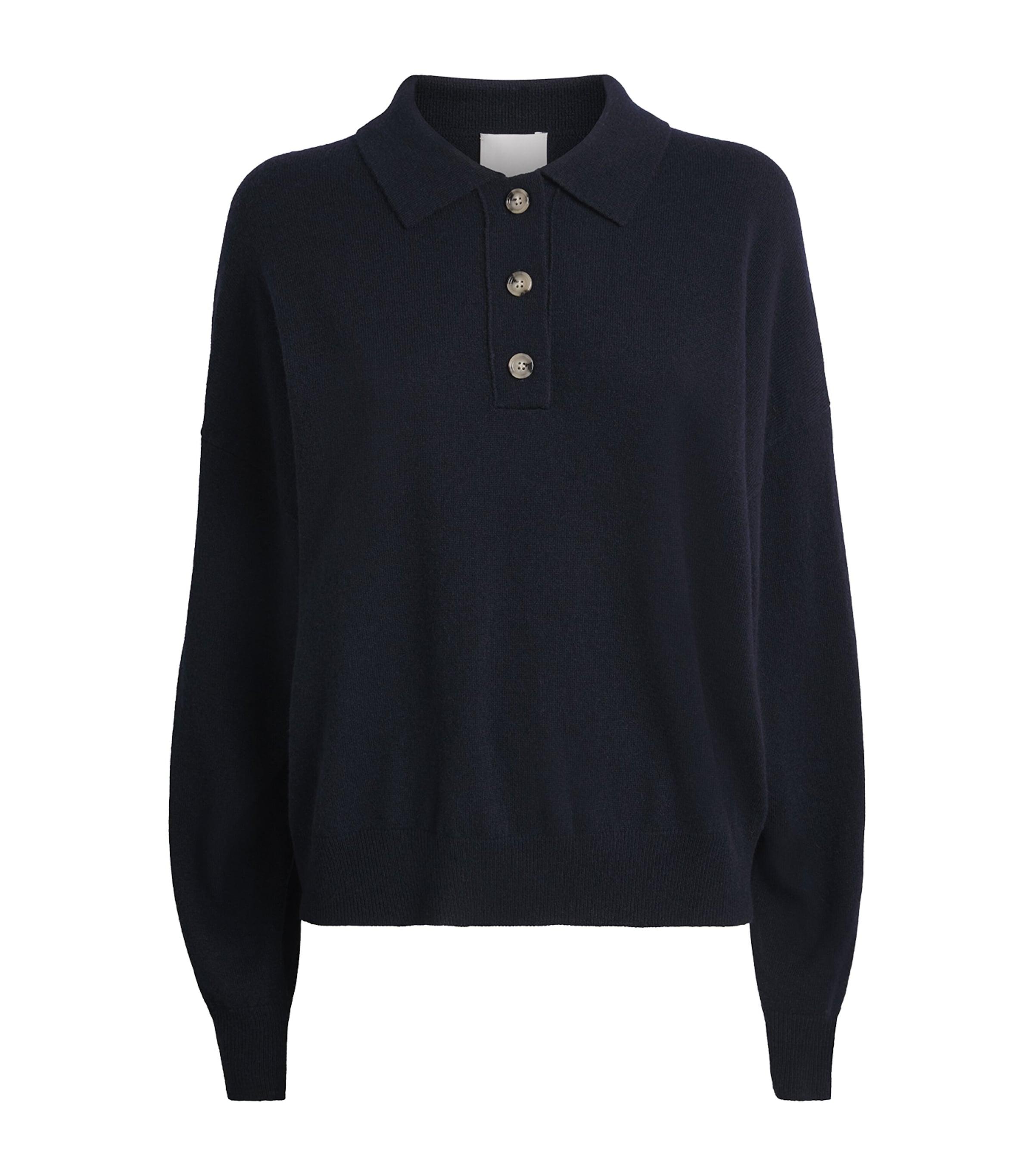 Allude Cashmere Polo Sweater by ALLUDE