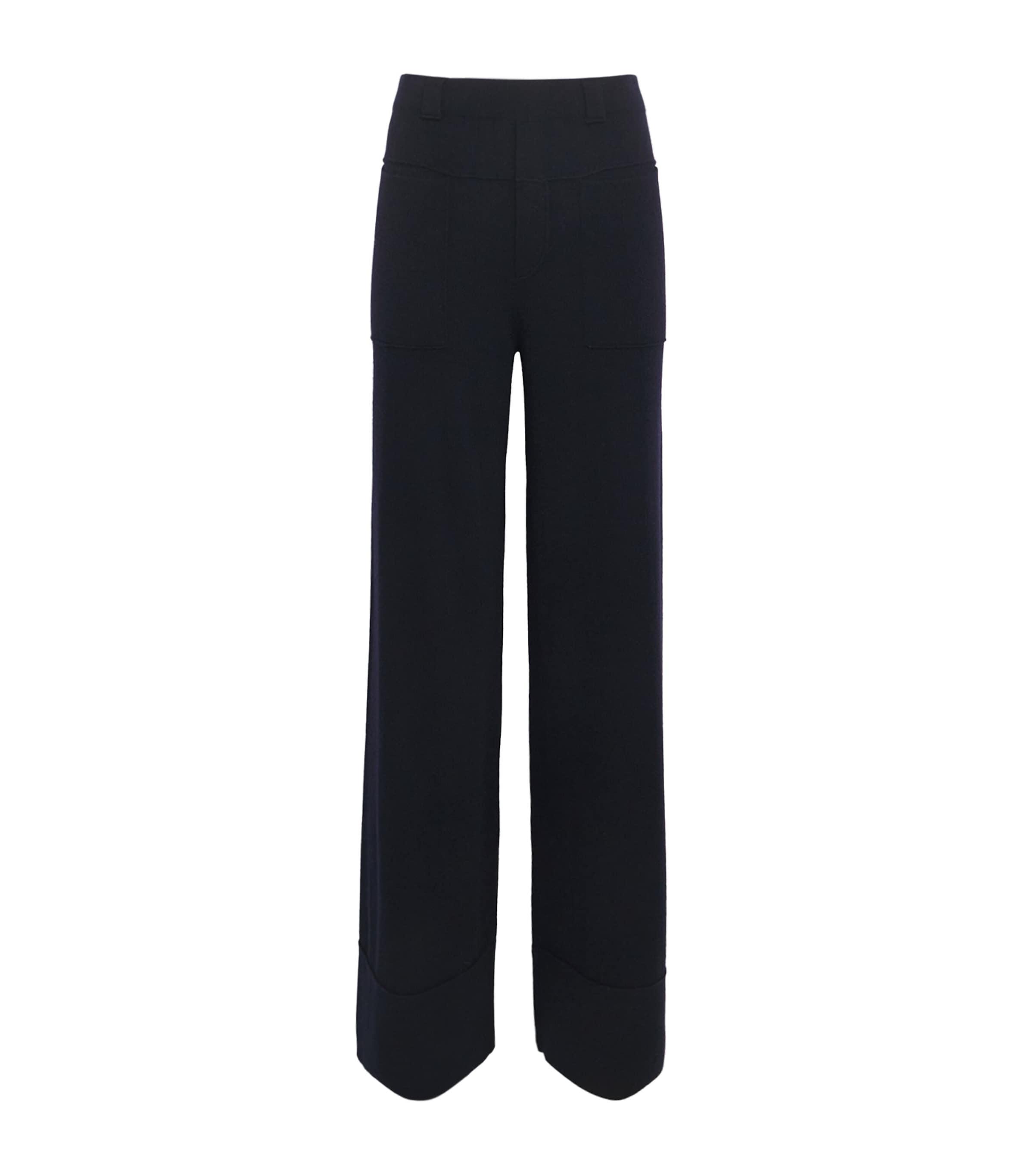 Allude Wool-Cashmere Straight Trousers by ALLUDE