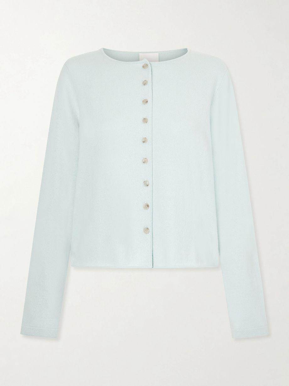 Ribbed cotton and cashmere-blend cardigan by ALLUDE