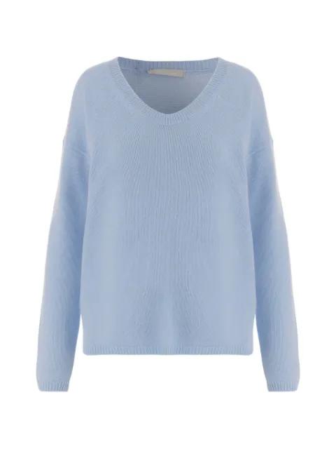 V-neck ribbed sweater by ALLUDE