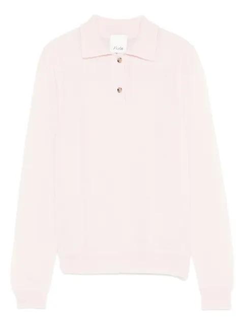button-fastening polo shirt by ALLUDE