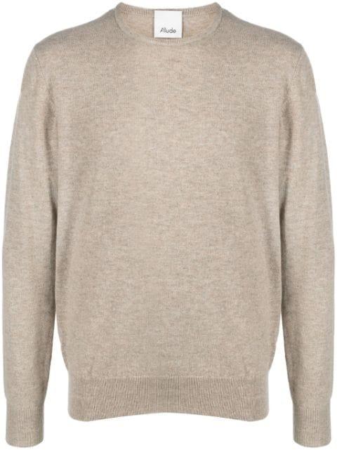 crew-neck cashmere jumper by ALLUDE