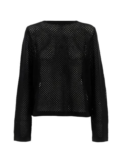 geometric openwork sweater by ALLUDE