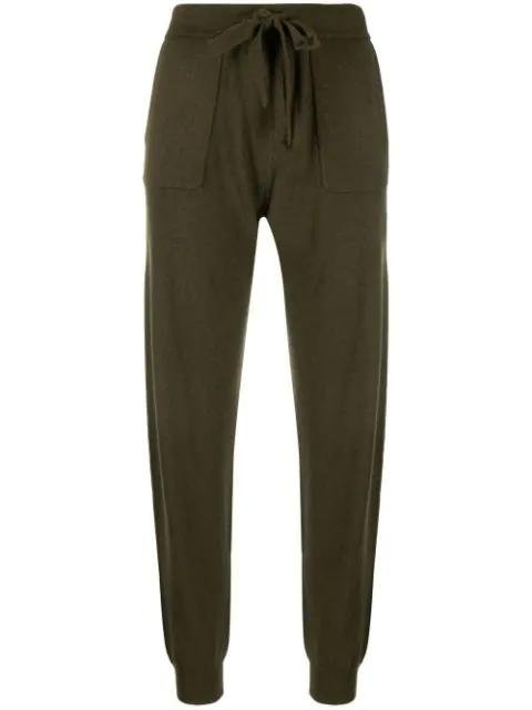 high-waist knitted trousers by ALLUDE