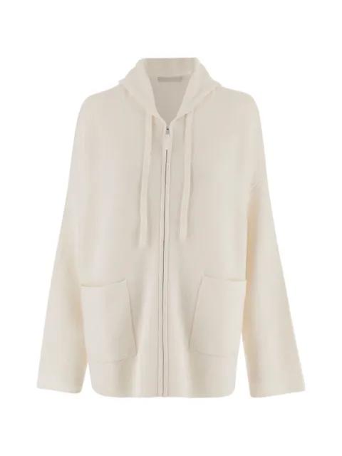 hoodied zip cardigan by ALLUDE