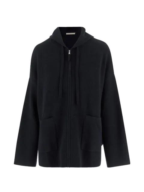 hoodied zip sweatshirt by ALLUDE