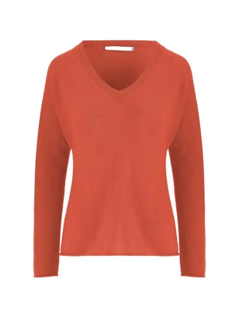 ribbed V-neck sweater by ALLUDE