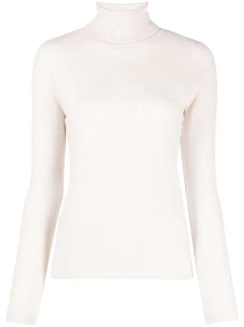 roll neck cashmere jumper by ALLUDE