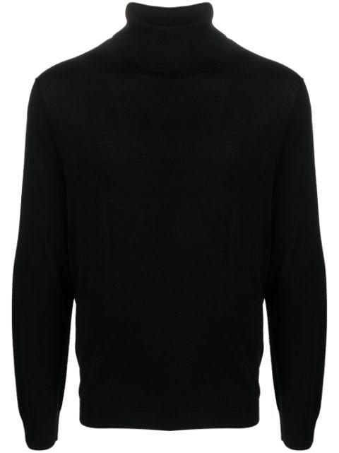 roll neck merino jumper by ALLUDE