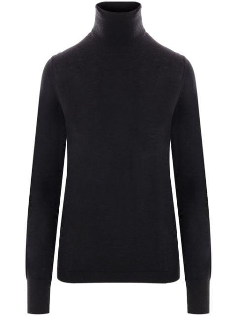 rollneck knit t-shirt by ALLUDE