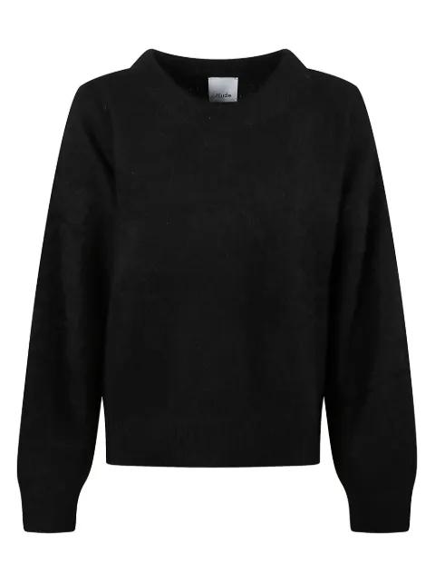 round-neck sweater by ALLUDE