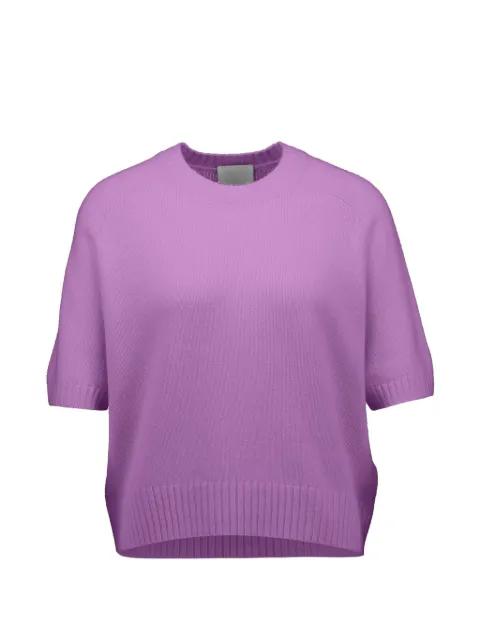short-sleeve cashmere sweater by ALLUDE