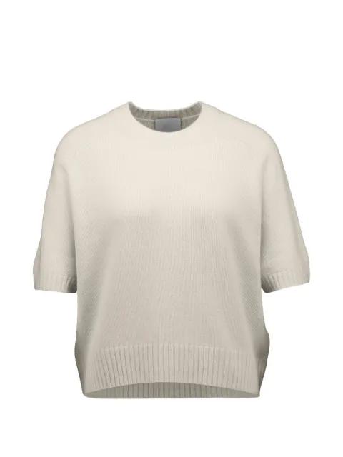 short-sleeve cashmere sweater by ALLUDE