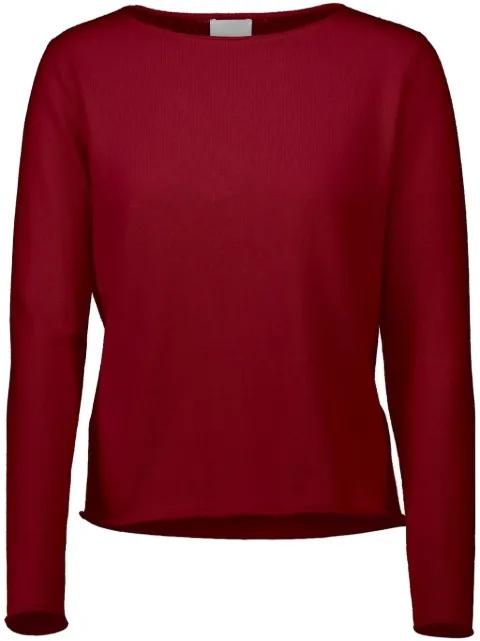 slash-neck sweater by ALLUDE