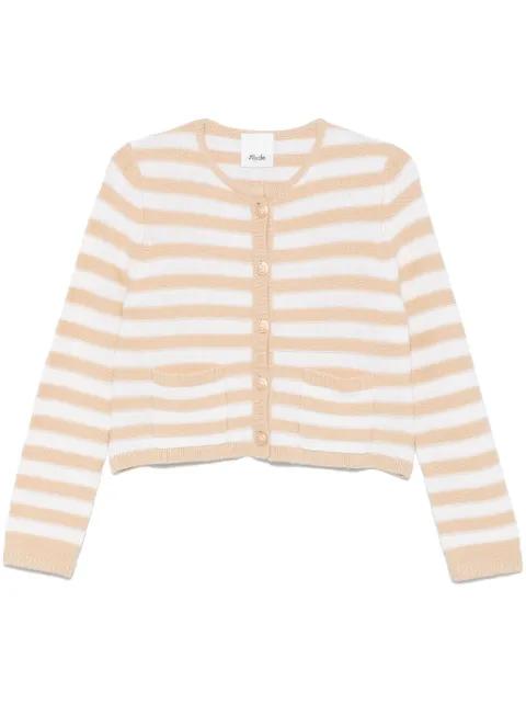 striped cardigan by ALLUDE