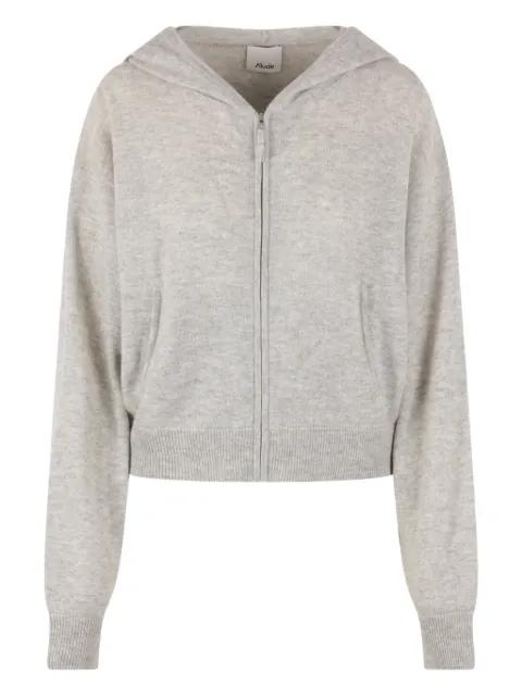 zip-fastening hoodie by ALLUDE