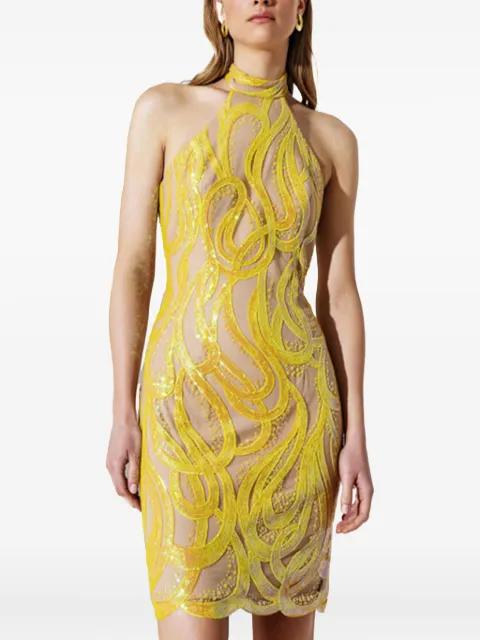 sequin-embellished mini dress by ALLURE