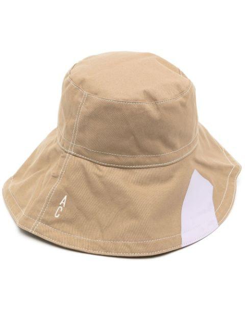 Shade stripe-print bucket hat by ALLY CAPELLINO