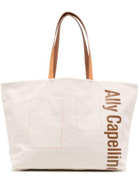 large Cleo canvas tote bag by ALLY CAPELLINO