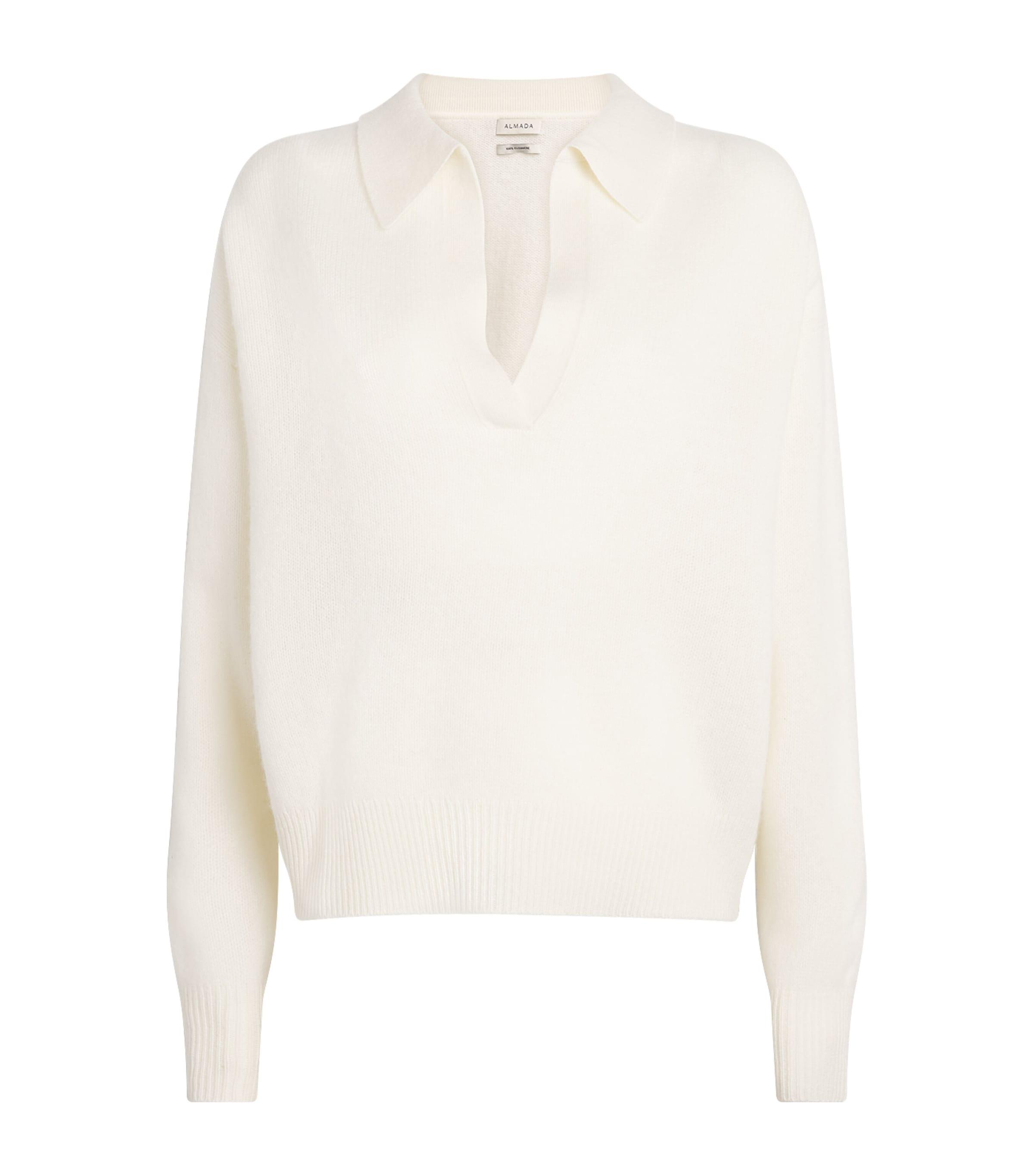 Almada Label Cashmere Collared Kaia Sweater by ALMADA LABEL