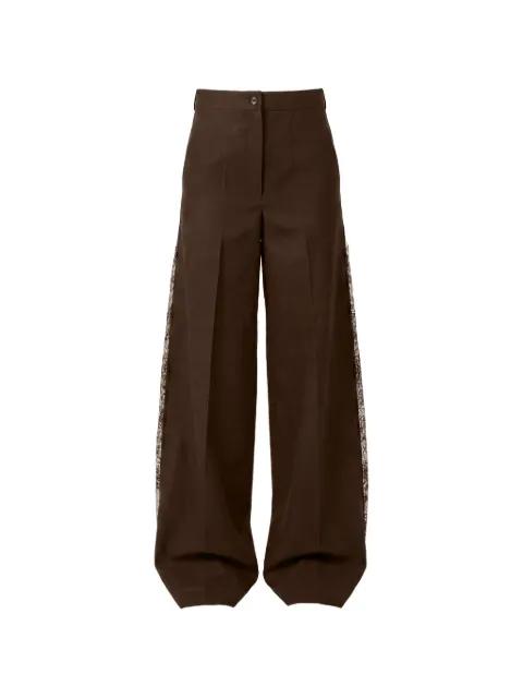Canyon lace-panelled trousers by ALMAZ