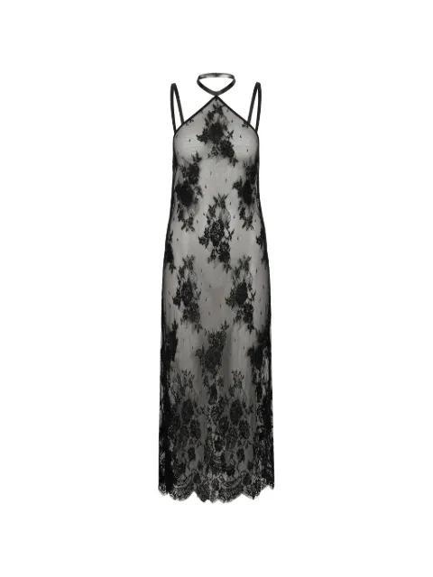 High Noon floral-lace midi dress by ALMAZ