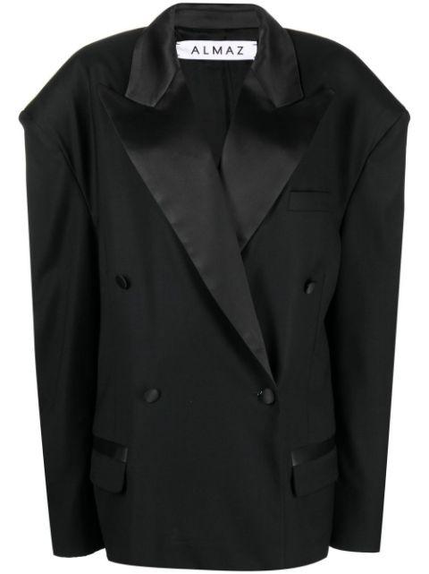OV double-breasted oversized tuxedo blazer by ALMAZ