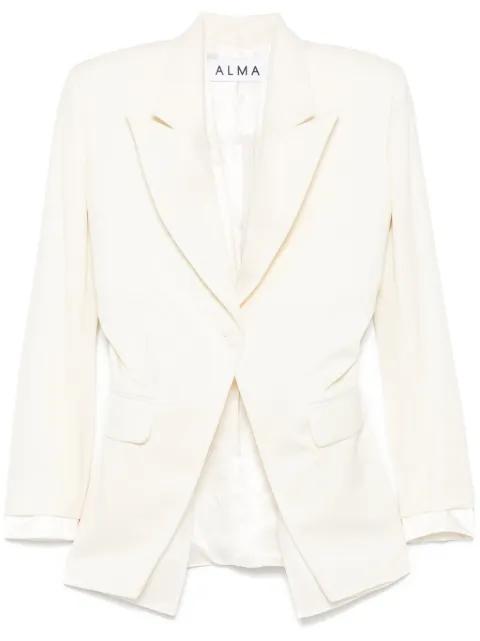 layered single-breasted blazer by ALMAZ