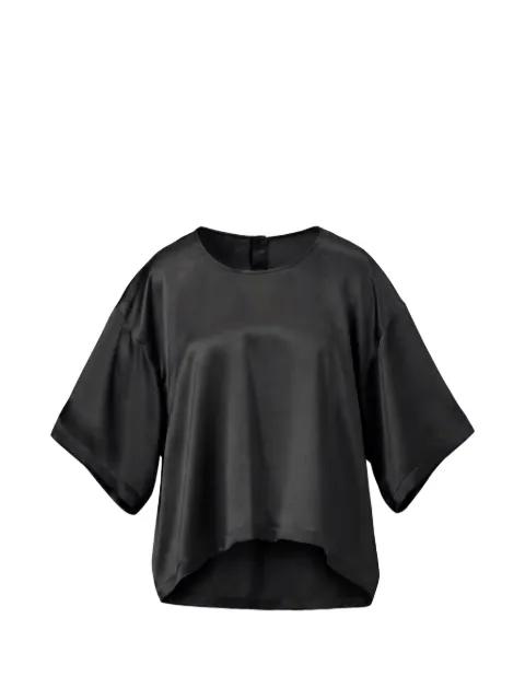satin-finish high-low top by ALMAZ