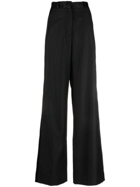 wide-leg wool trousers by ALMAZ