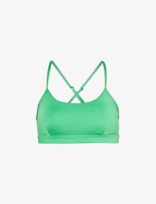 Airlift Intrigue scoop-neck stretch-woven bra by ALO YOGA