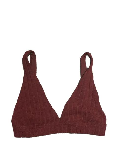 ribbed-knit sports bra by ALO YOGA