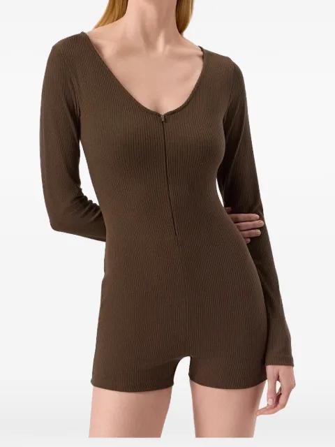 ribbed long-sleeve romper by ALO YOGA