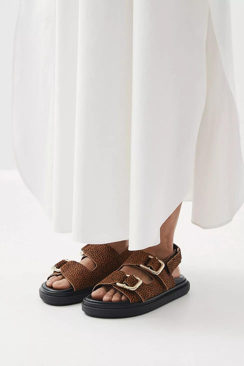 ALOHAS Harper Leather Slingback Buckled Sandal by ALOHAS ALOHAS Harper Leather Slingback Buckled Sandal by ALOHAS