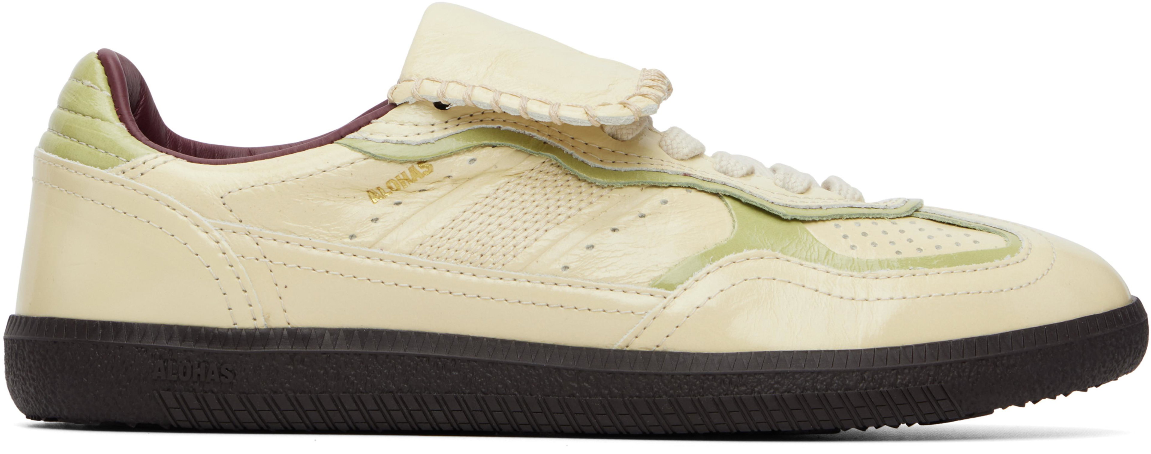 Beige Tb.490 Club Leather Sneakers by ALOHAS